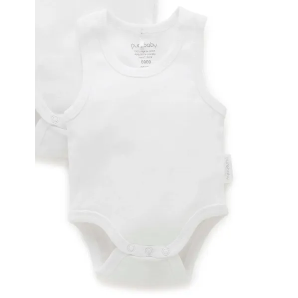 2 pack Rib Bodysuit - White