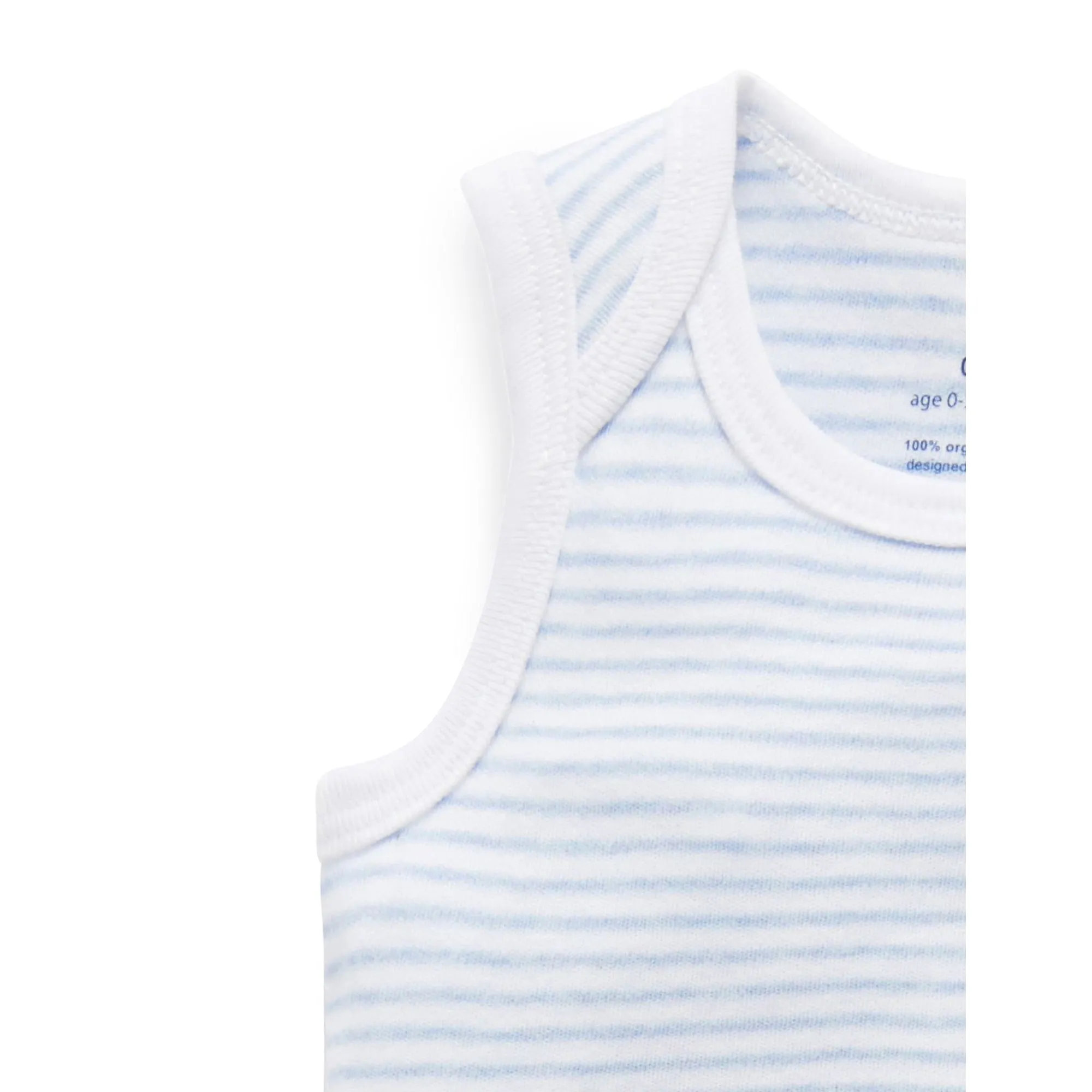 2 pack Singlet Bodysuit - Pale Blue Pack