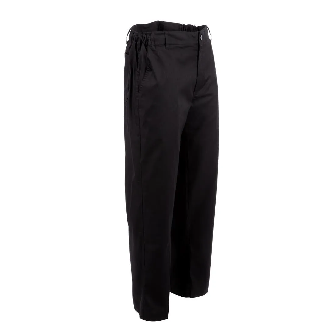 A674-XXL Chef Works Unisex Professional Series Chefs Trousers Black Herringbone