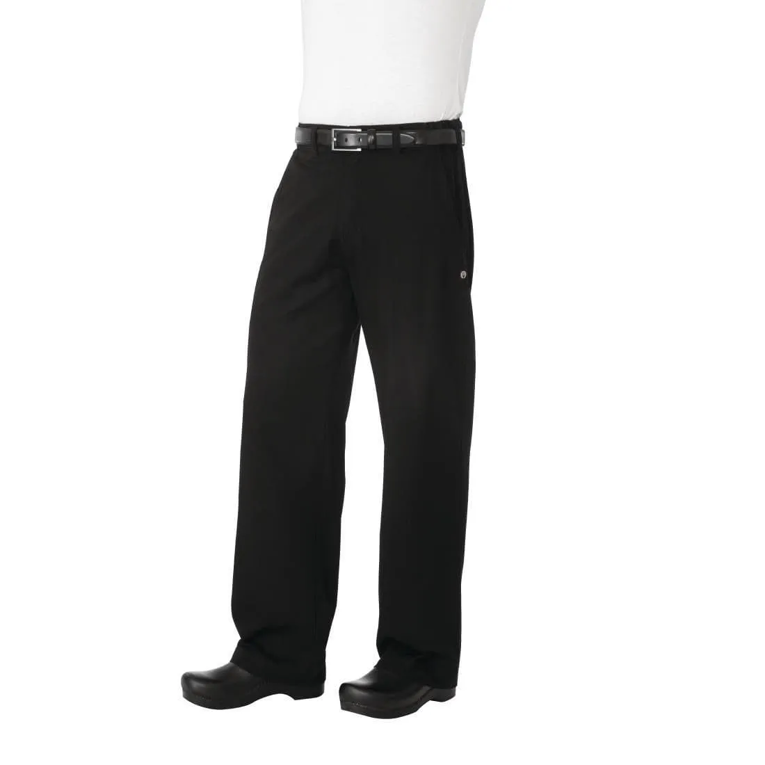 A674-XXL Chef Works Unisex Professional Series Chefs Trousers Black Herringbone