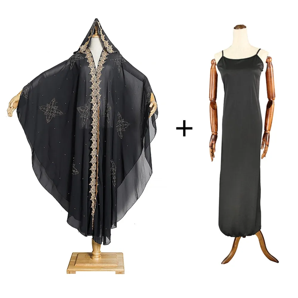 Abaya Kaftan Hijab Dresses Women Kimono Caftan