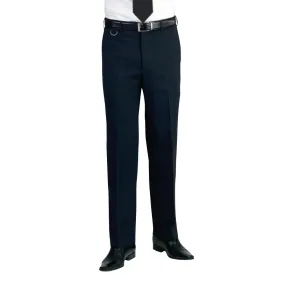 BA051-32 Brook Taverner Mens Long Leg Mars Black Waiting Trousers Size 32"