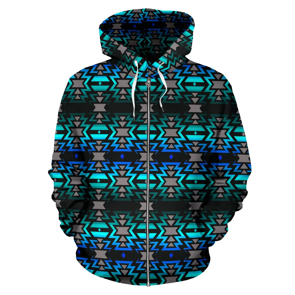 Black Fire Northern Lights Sokapi Zip-Up Hoodie