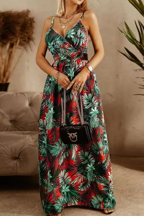 Boho Style Sleeveless Trendy Print Maxi Dress