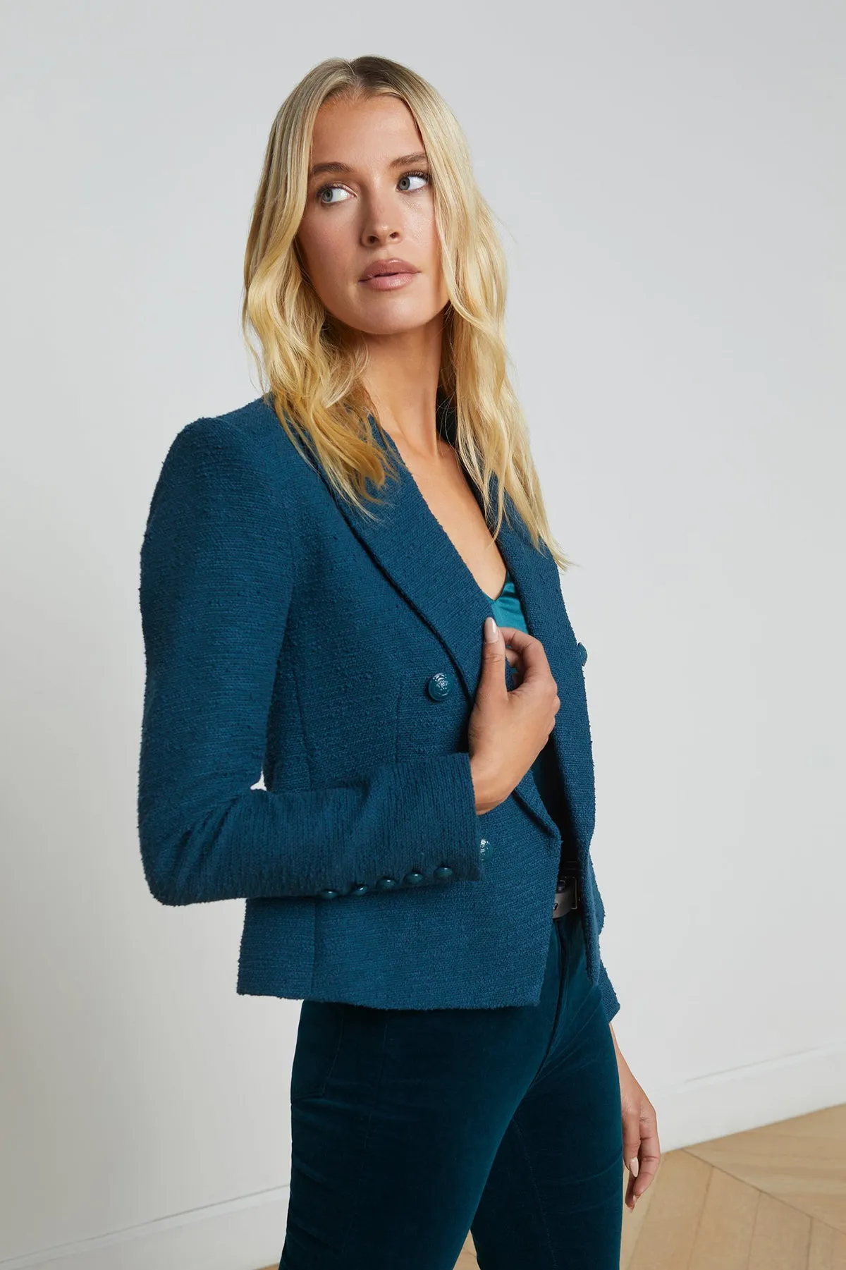 Brooke Double Breasted Crop Blazer