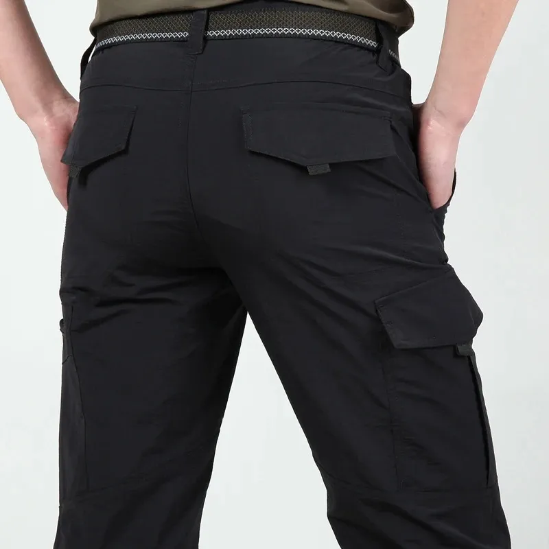 Cargo trousers for men - Outdoor work trousers with pockets, robust quality