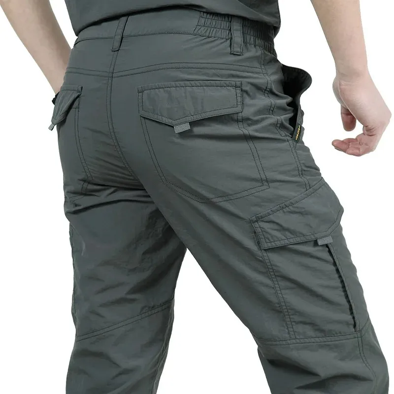 Cargo trousers for men - Outdoor work trousers with pockets, robust quality