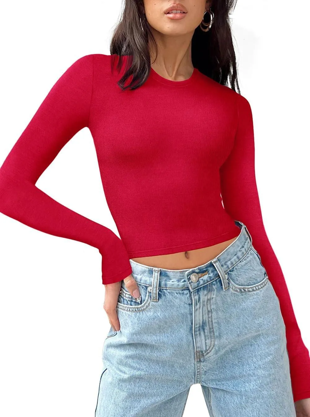 Celestial Vibes Ribbed Crop Top