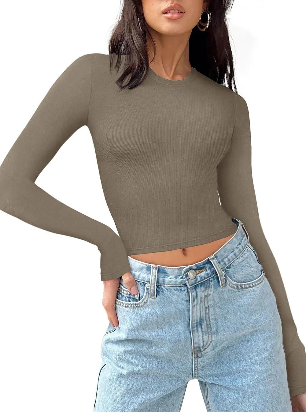 Celestial Vibes Ribbed Crop Top