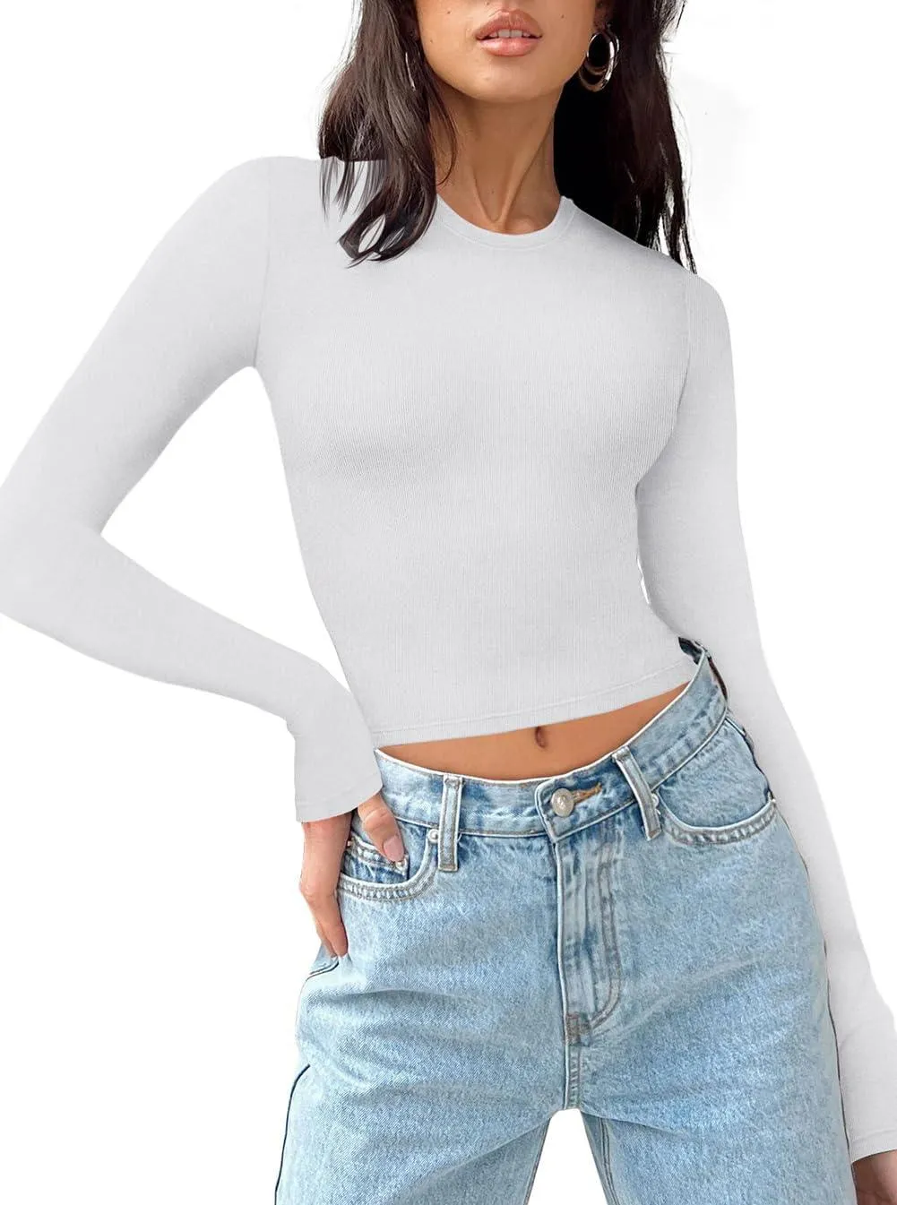 Celestial Vibes Ribbed Crop Top