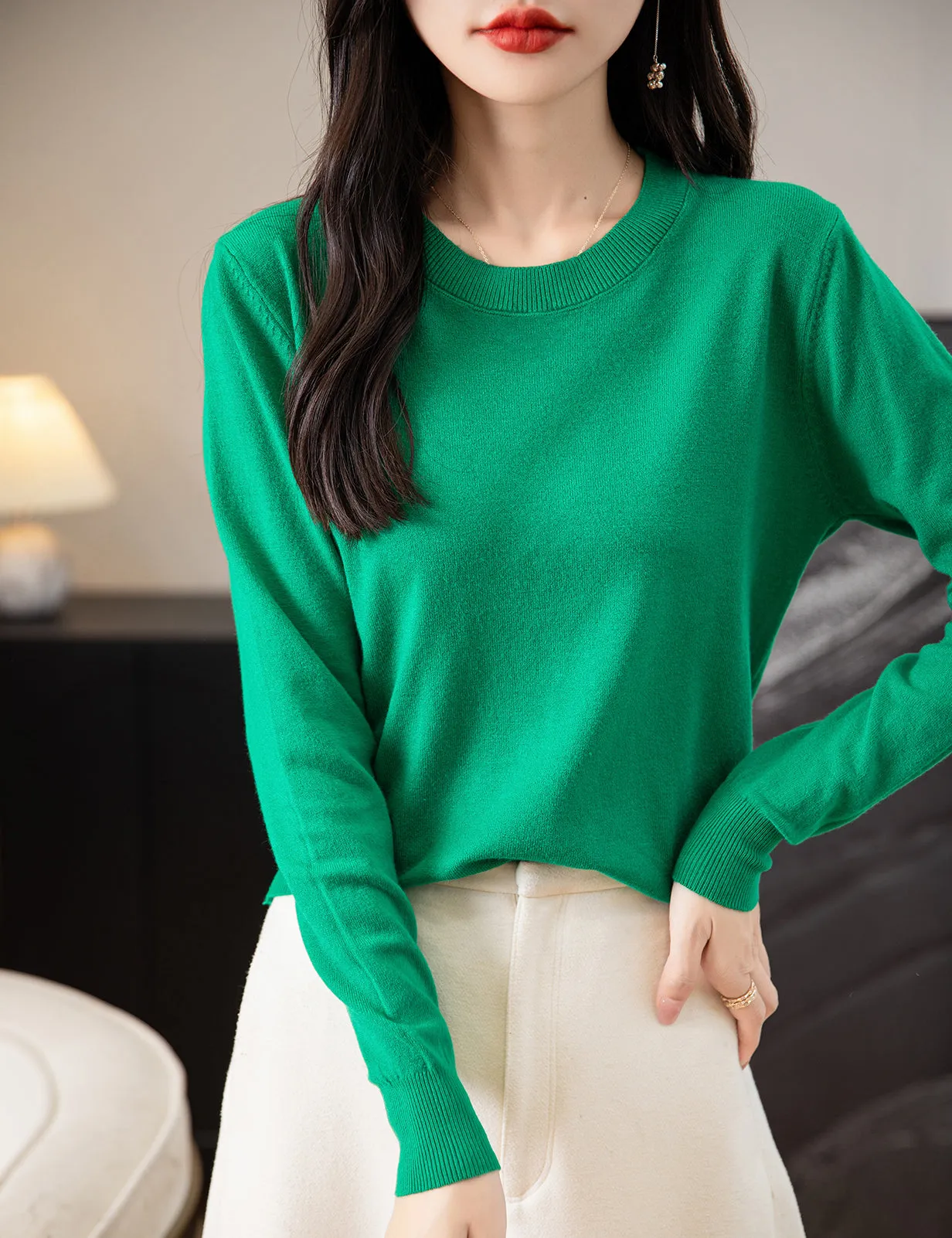 Chantal O Neck Woman Sweater