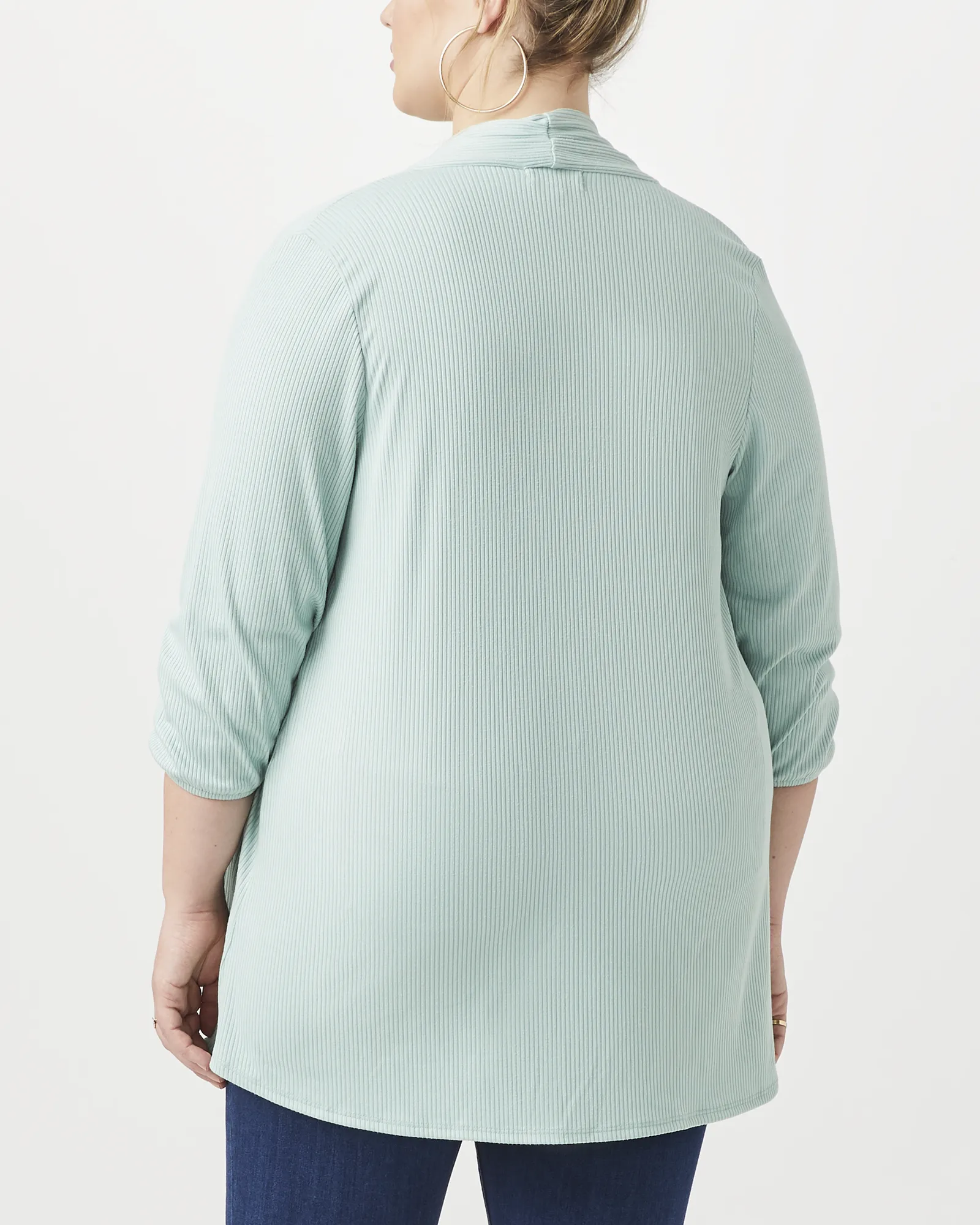 Cia 3/4 Sleeve Cardigan | Light Green