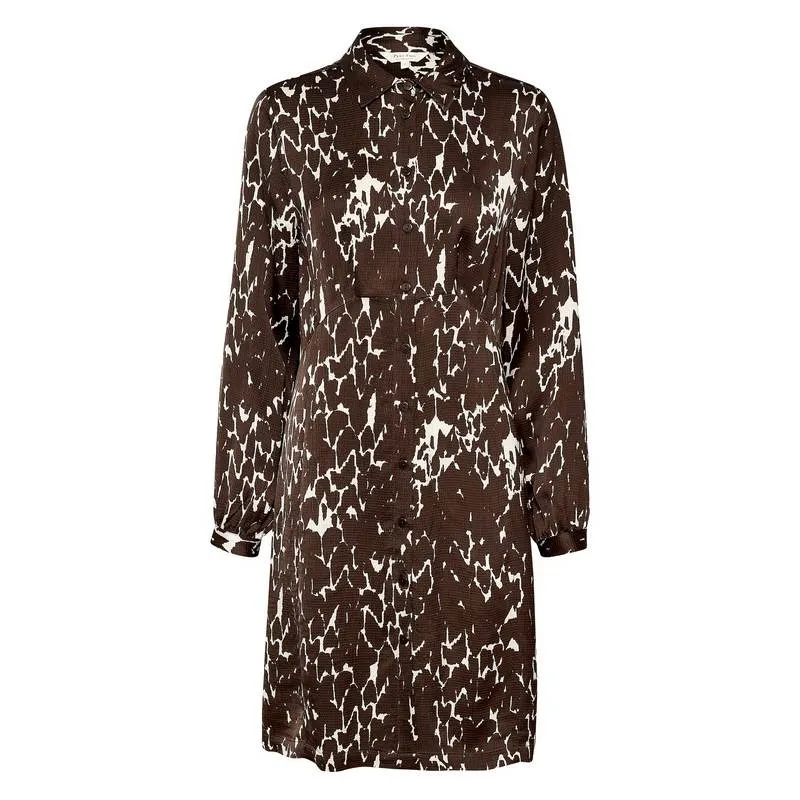 Ciea Dress in Hot Fudge Texture Print