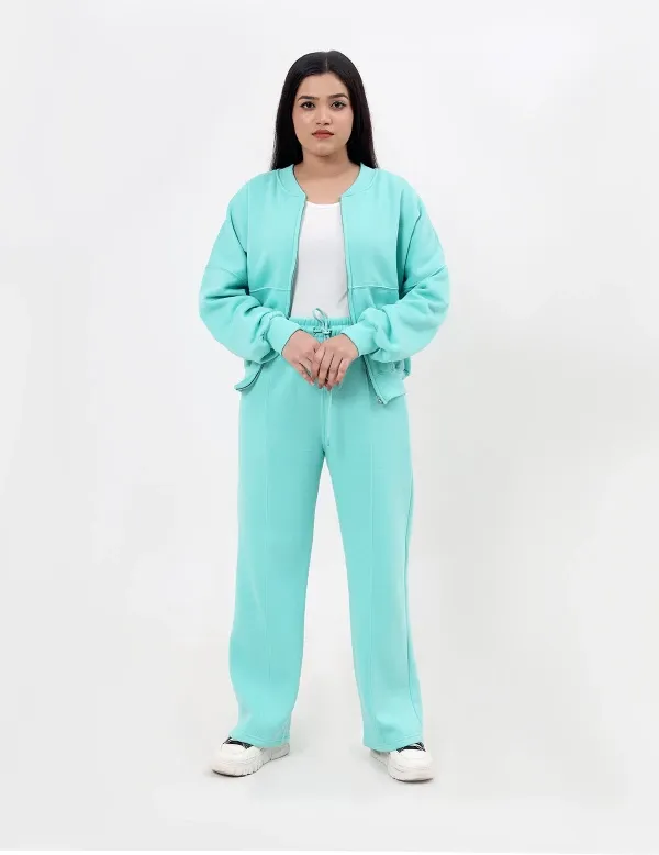 Comfortable Zip Fleece Tracksuit Set