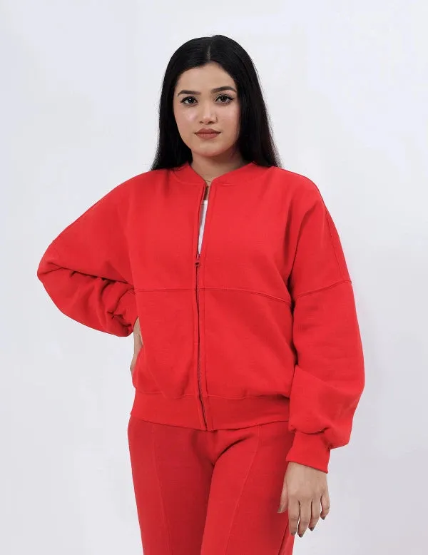 Comfortable Zip Fleece Tracksuit Set