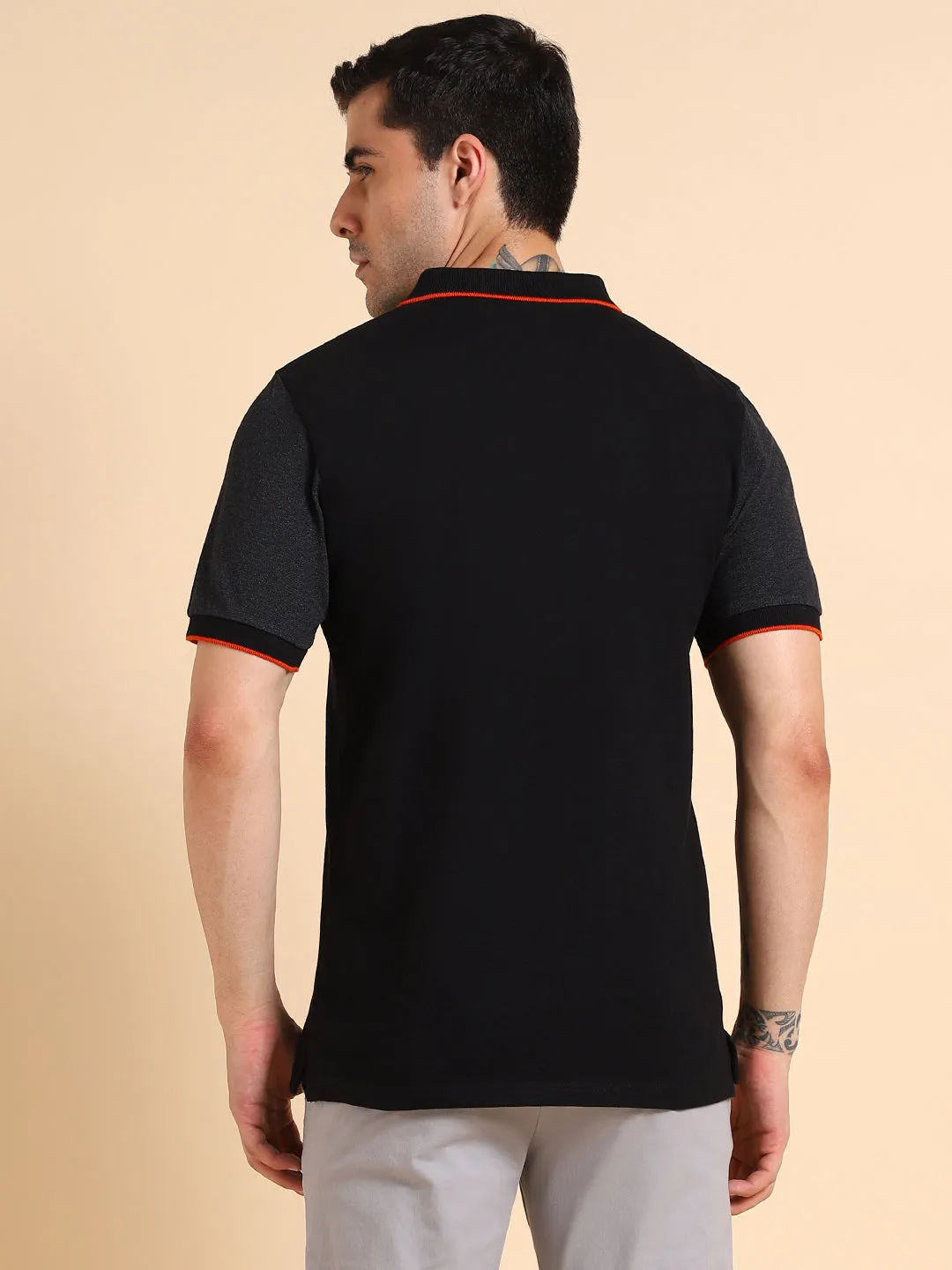 Dennis Lingo Polo Collar Pure Cotton Regular Fit T-shirt