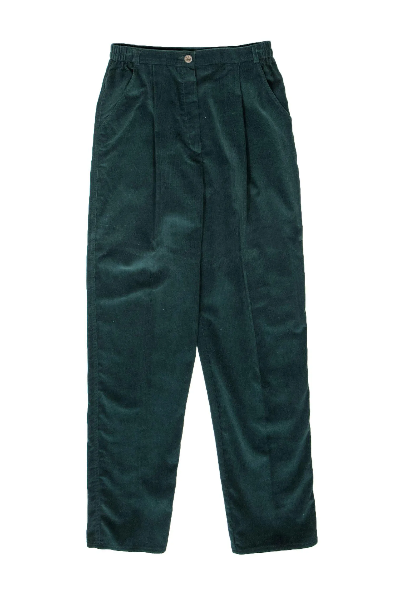 Doncaster - Emerald Green Corduroy Tapered Trousers Sz 8