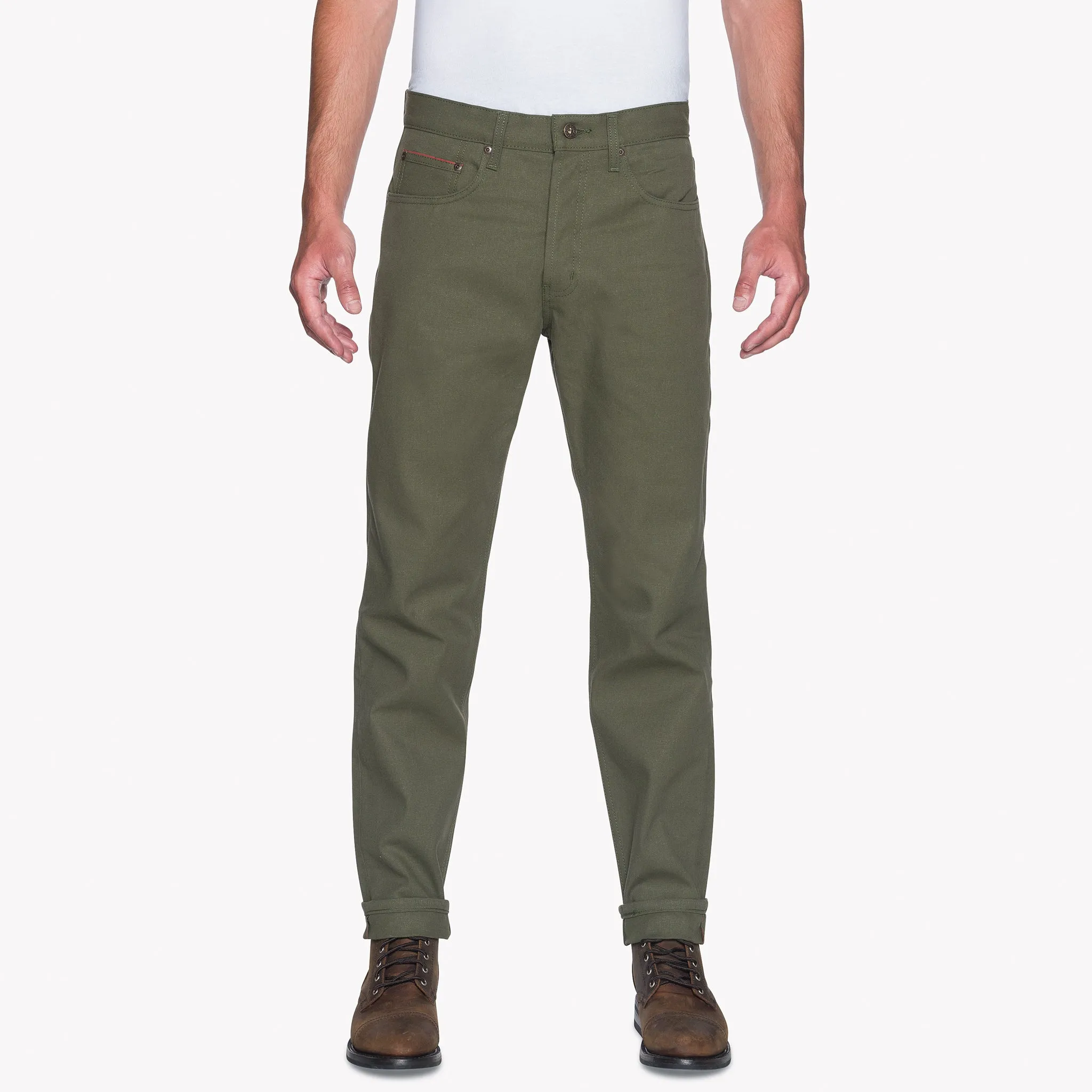 Easy Guy - Army Green Duck Selvedge