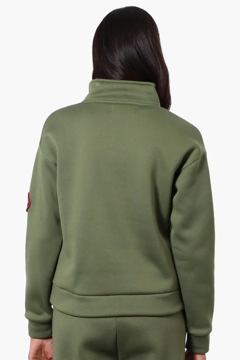 Fahrenheit 1/4 Zip Basic Sweatshirt - Olive