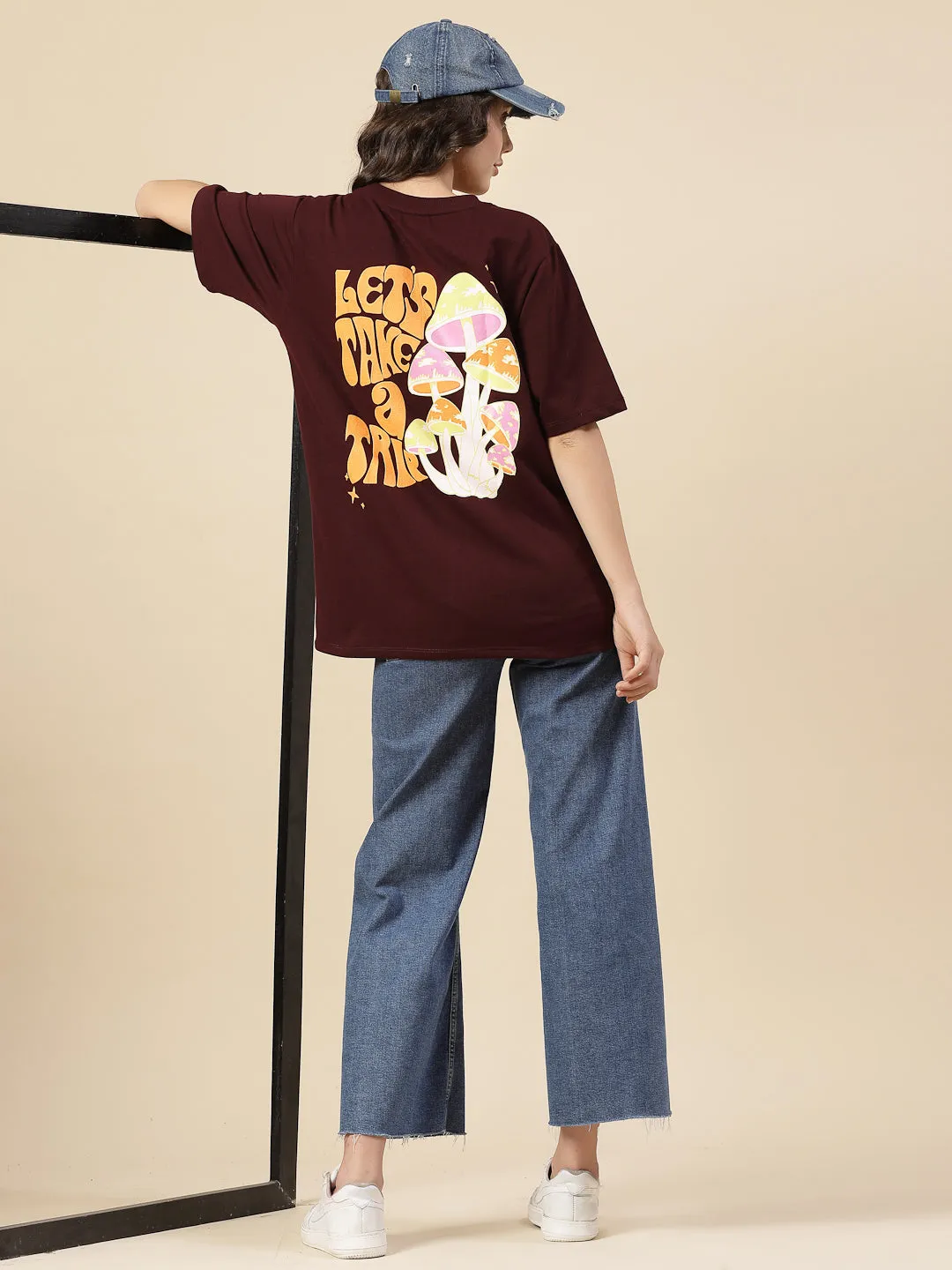 Fashionably Oversized Terry Print Tees