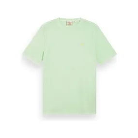 Garment Dyed Logo Crew neck T-shirt