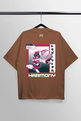 Harmony Brown Oversized Tee