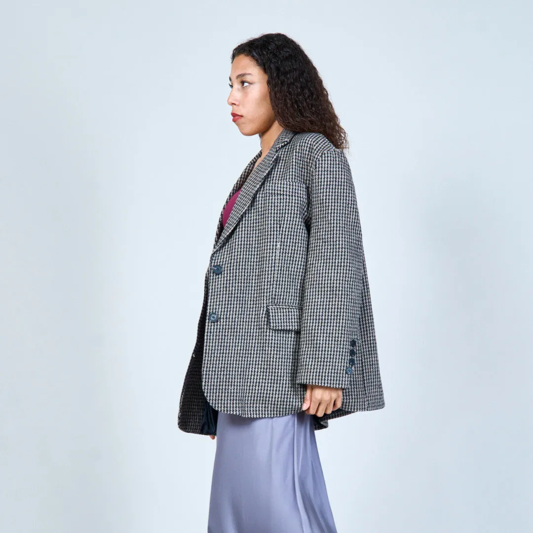 Houndstooth patterned blazer wholesale