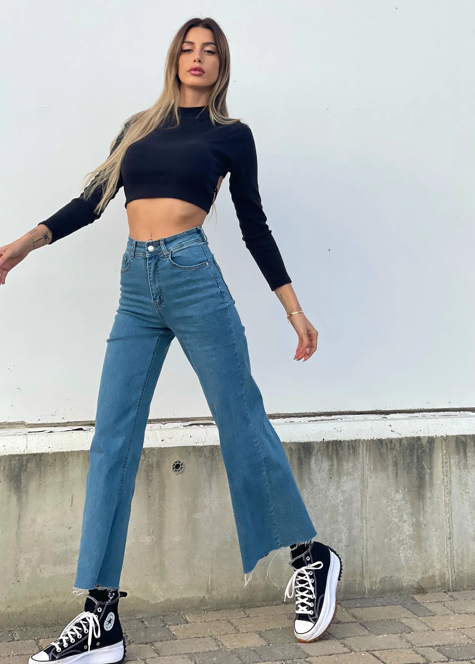 Jeans wide leg easy