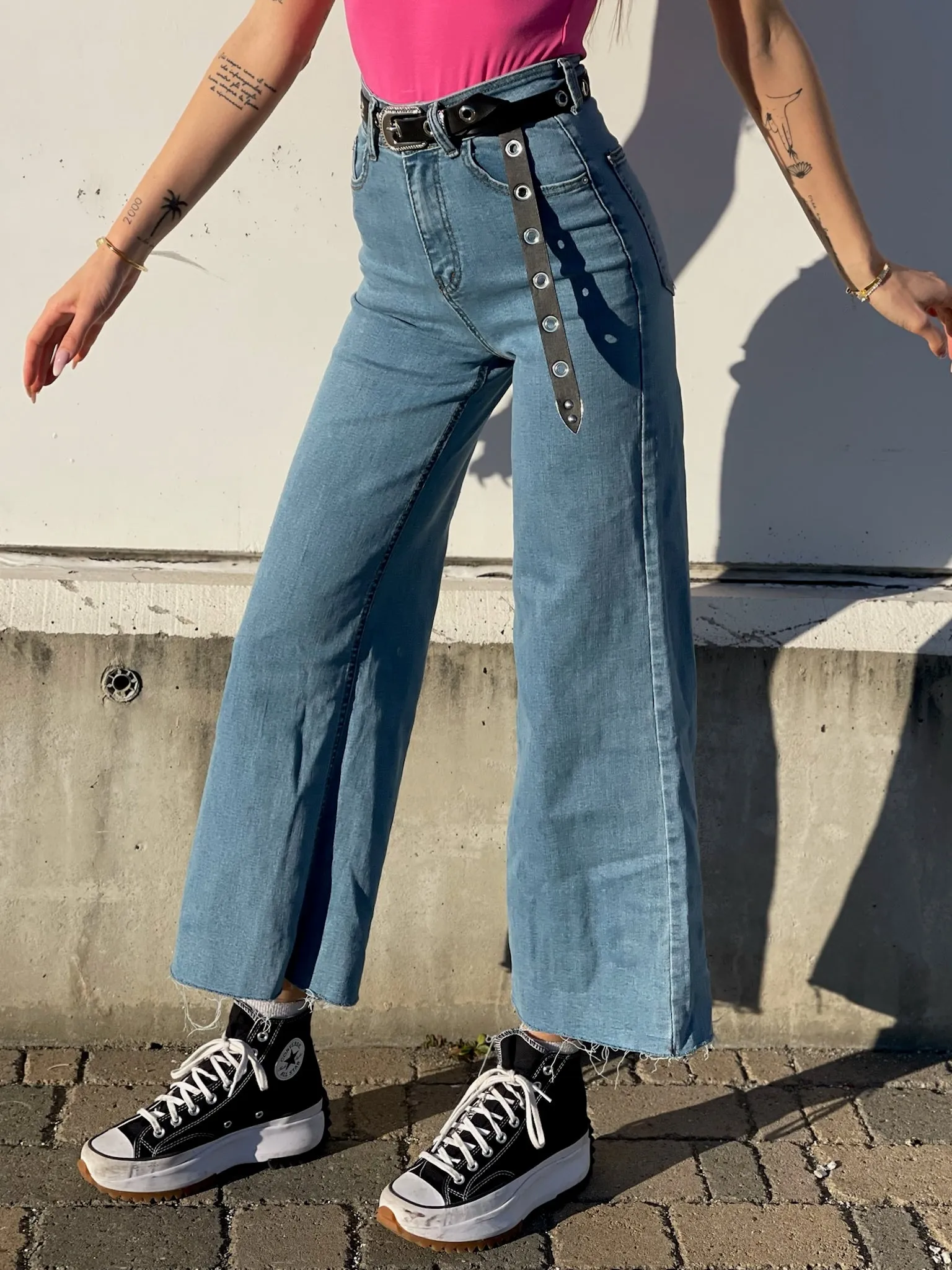 Jeans wide leg easy