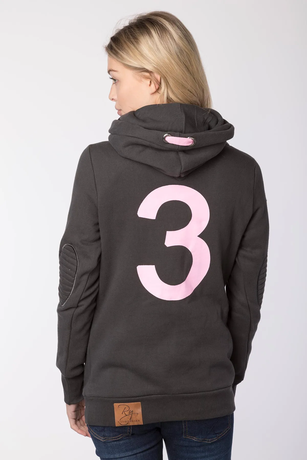 Ladies Cross Neck Hoody with Number