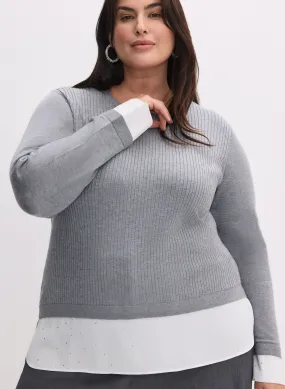 Layered Knit Sweater