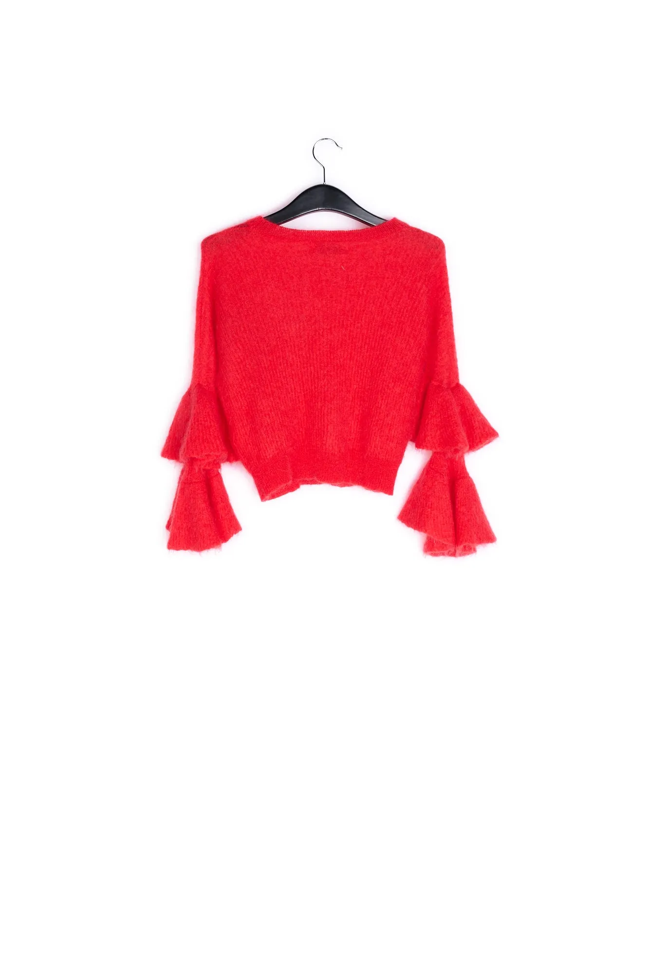 Layered sleeves sweater