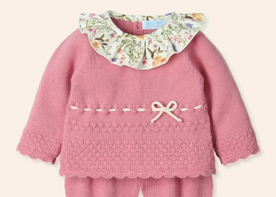 Mac Ilusion AW24 - Baby Girls Pink Aurora Knitted Oufit 9404