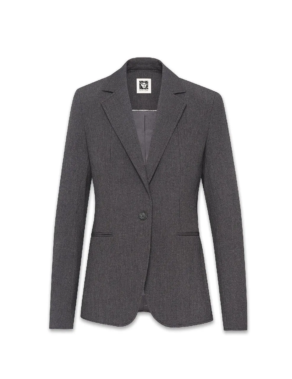 Melange Single Button Jacket