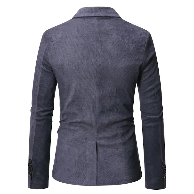 Men's Casual Corduroy Slim Fit Single-Button Blazer | Ideal for All Seasons