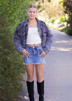 Mia Denim Mini Skirt