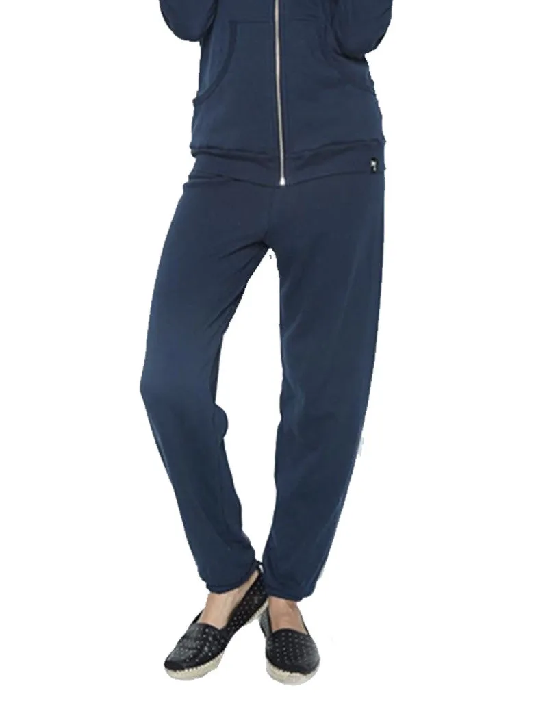 Michael Lauren Plato Sweatpant in Dark Navy Storm