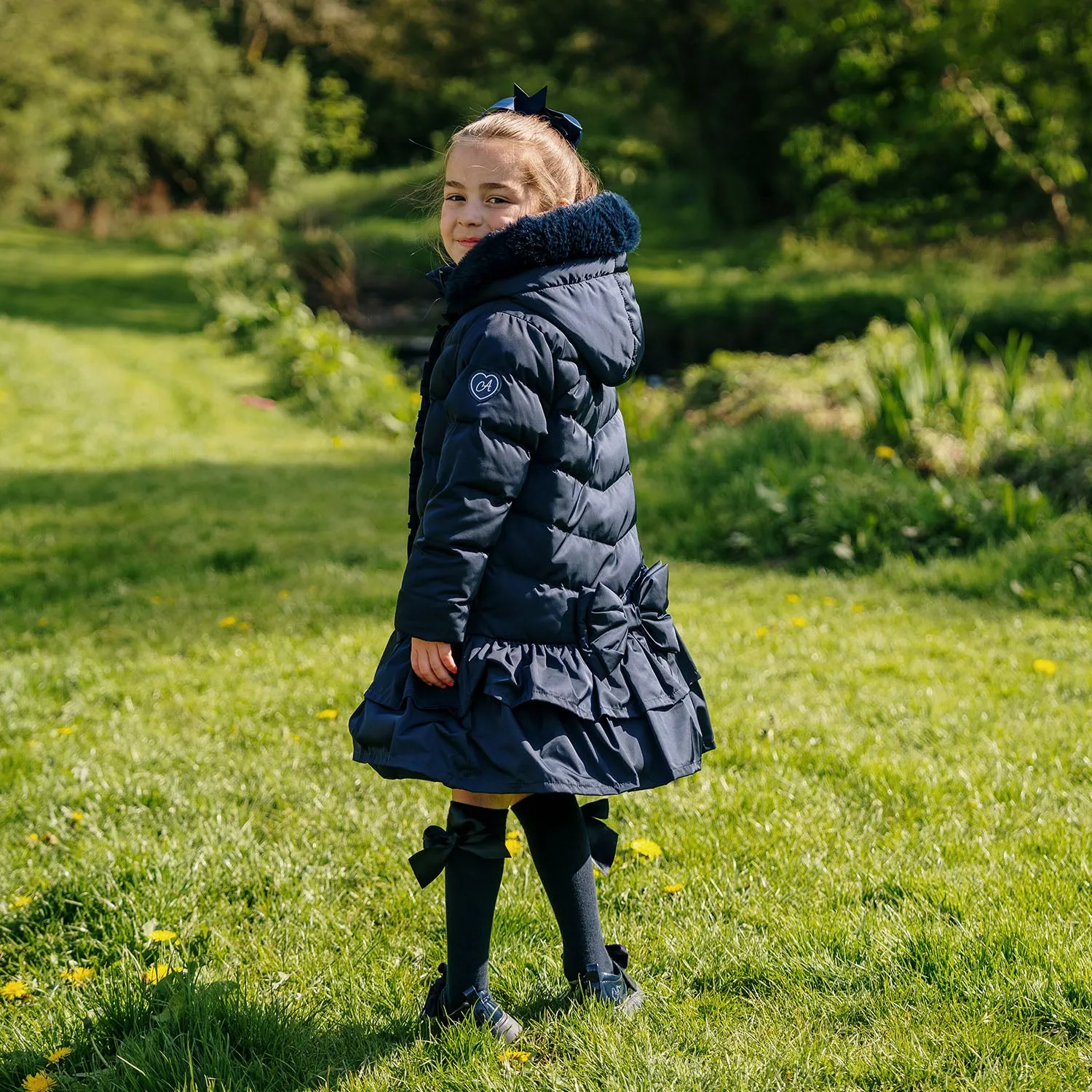 Navy Padded School Coat