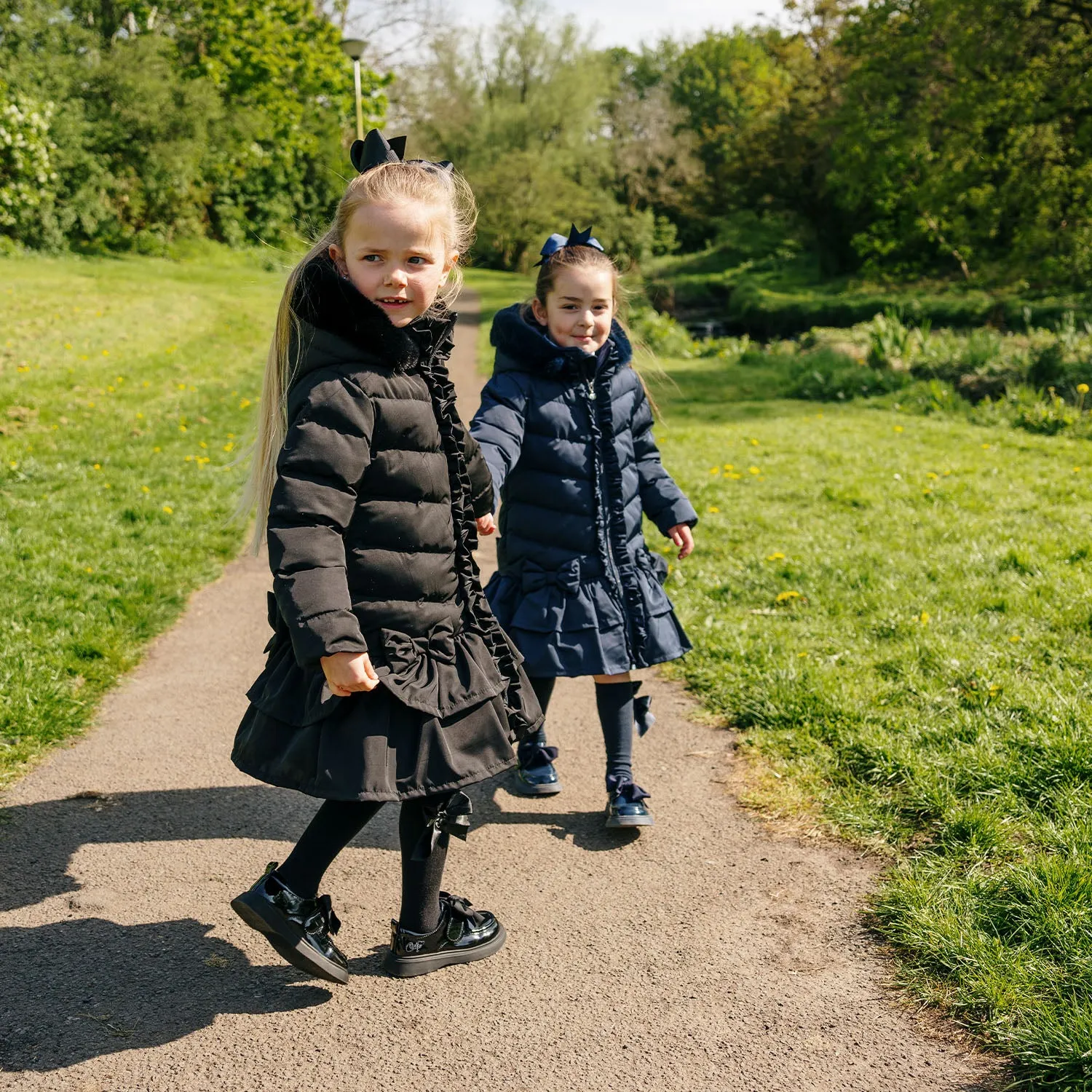 Navy Padded School Coat