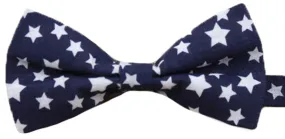 Old Glory Blue / White Stars Chambray Bow Tie - [2017 Spring]