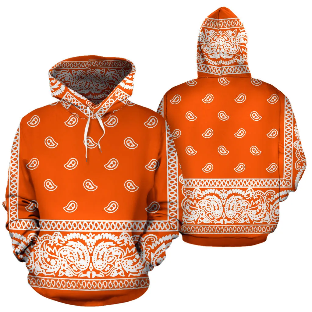 Orange Bandanna Hoodie