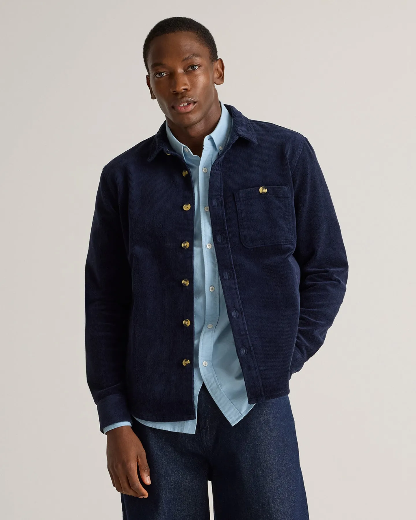 Organic Stretch Corduroy Overshirt