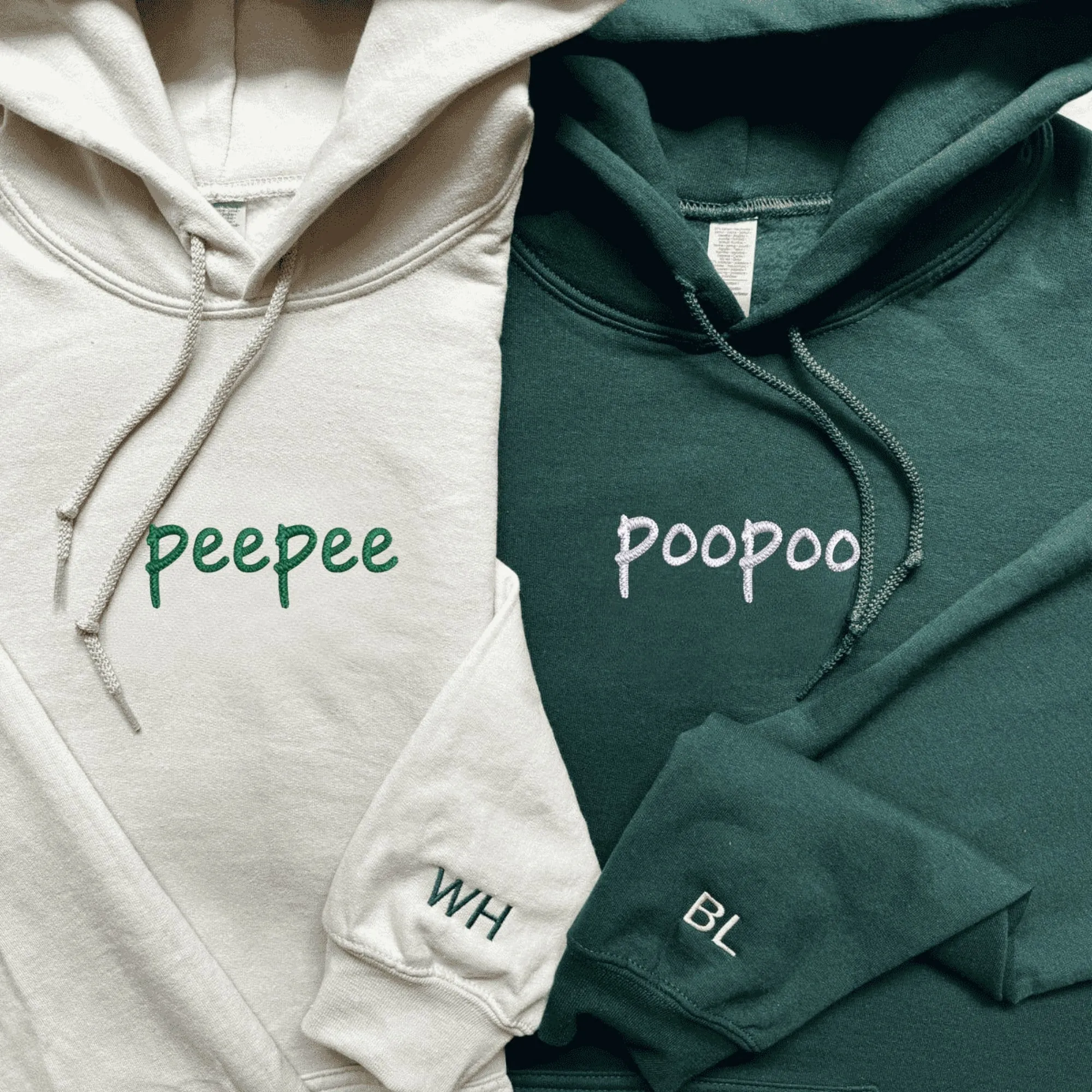 PeePee & PooPoo Couple Hoodies – Fun and Playful Matching Sweatshirts