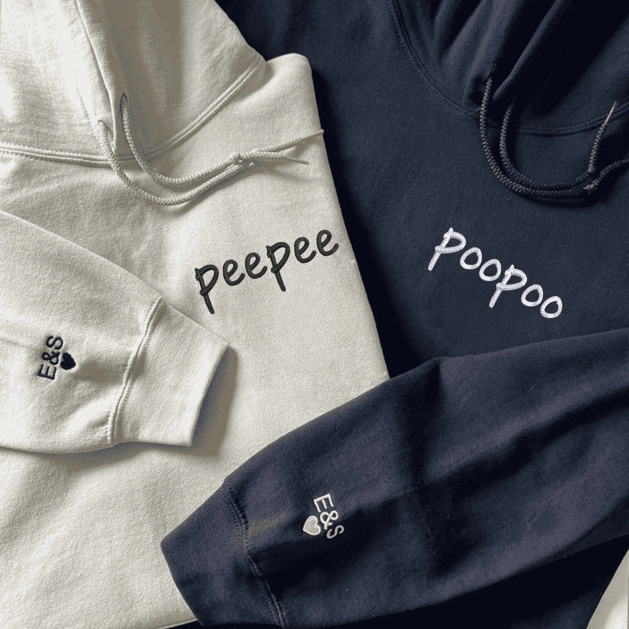 PeePee & PooPoo Couple Hoodies – Fun and Playful Matching Sweatshirts