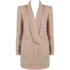 Polly Long Sleeve Pearl Embellished Jacket