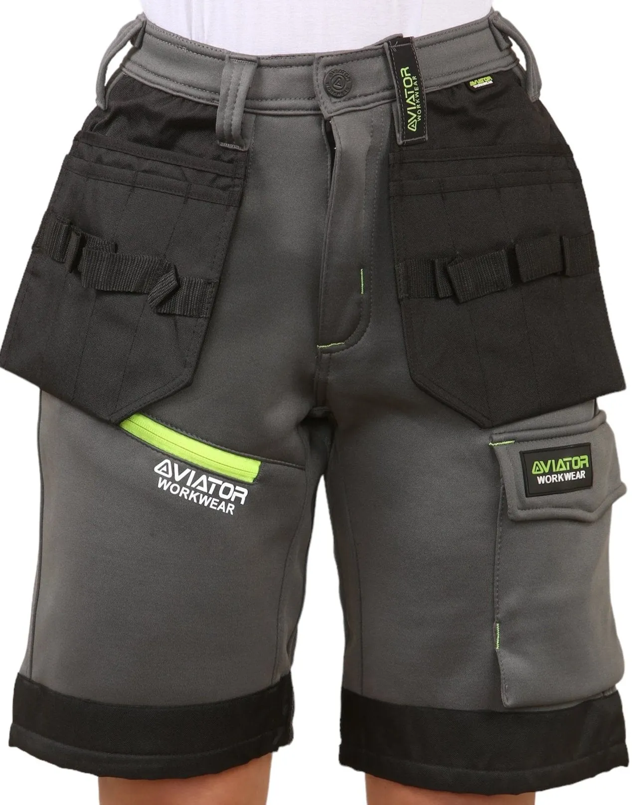 Professional Tactical Threads Strategic Men's Polyester cargo Workwear Short- Black