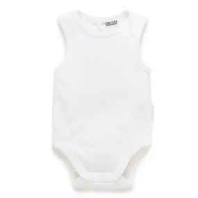 Purebaby - Singlet Bodysuit - White