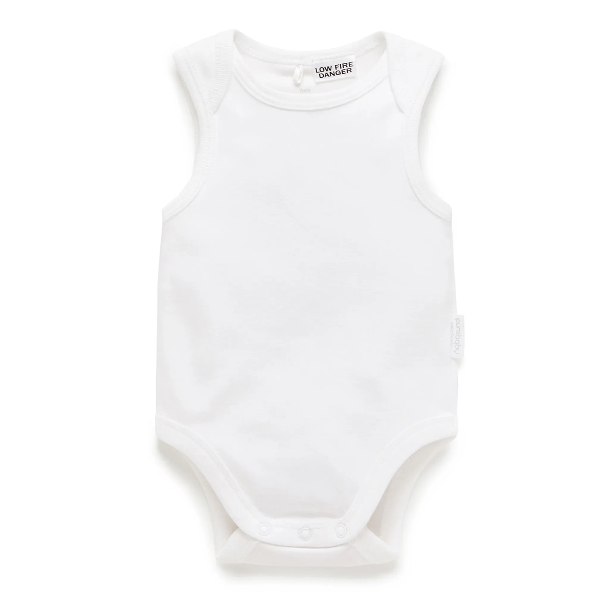 Purebaby - Singlet Bodysuit - White