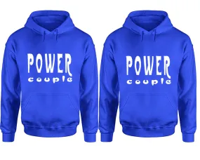 "Power Couple" Couple Matching Pullover Hoodies – Unisex Styles Sold Separately | Comfortable & Durable Design