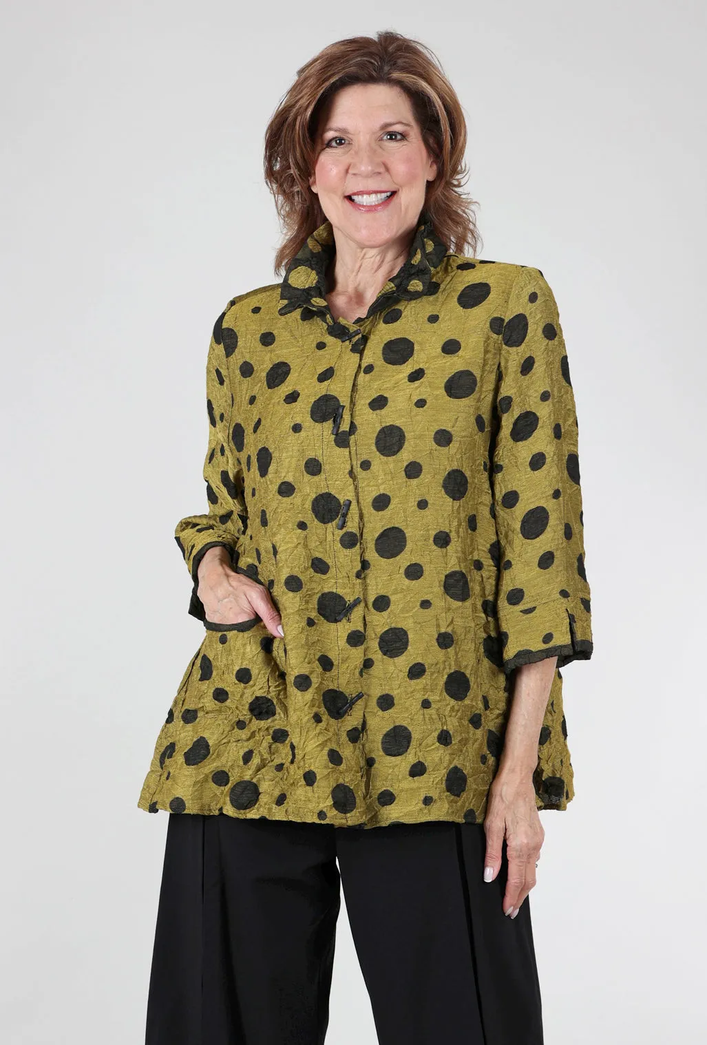 Scattered Dots Jacket, Kiwi